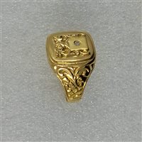 Vergato - Piazza Capitani della Montagna, 17 - Anello Bibò Gioielli Uomo Anello Uomo in Oro Diamante 0.02 Ct 1136/3-23 - 1136/3-23